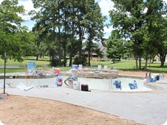 Pebble Tec being applied 