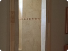 Frame Around Master Shower